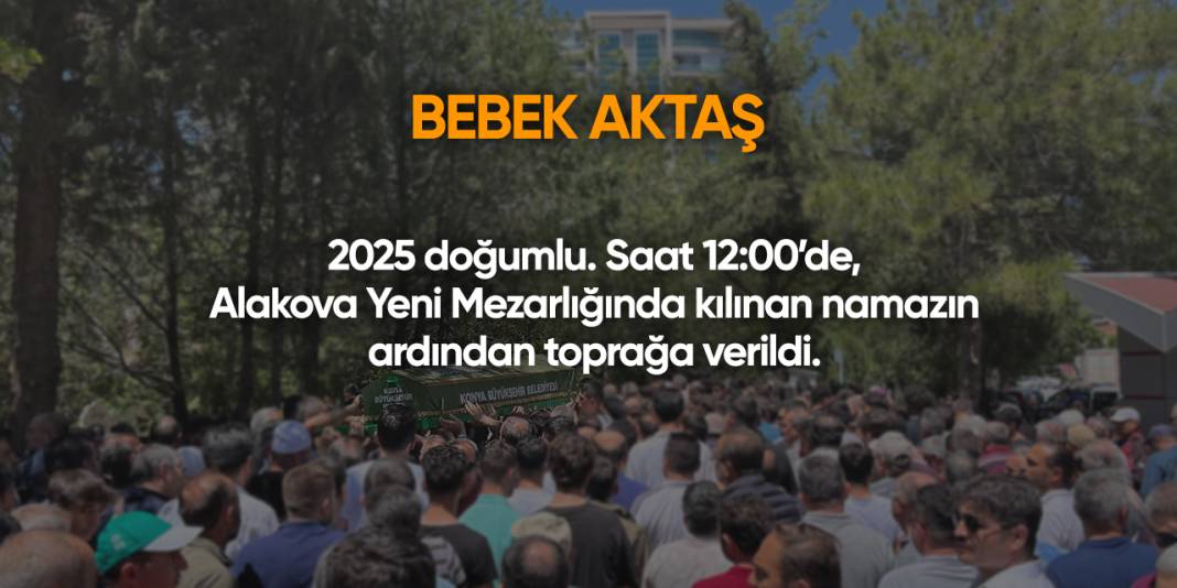 Konya'da bugün vefat edenler | 1 Eylül 2025 5
